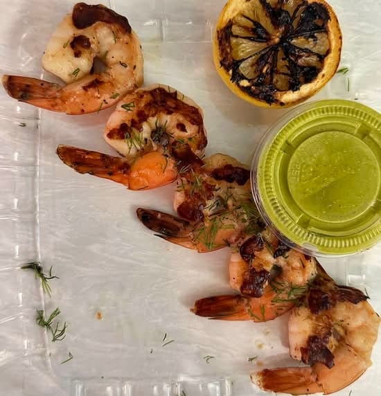 Shrimp Skewers.
