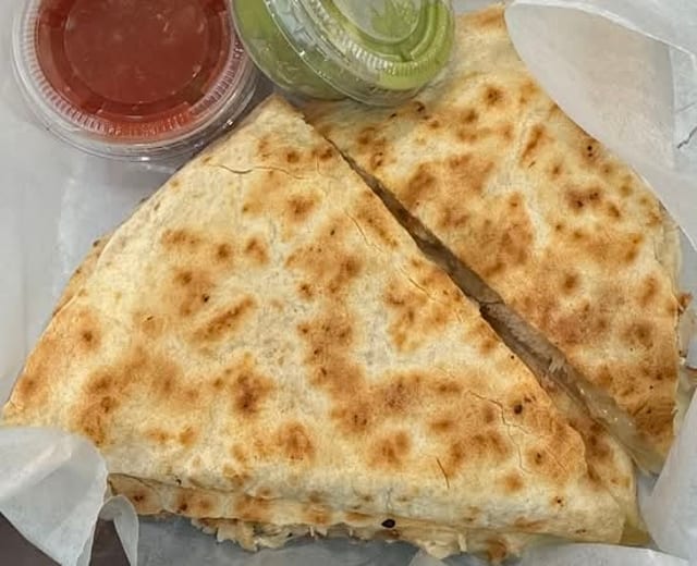GRILLED CHICKEN QUESADILLA.