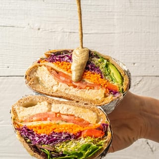 Turkey Burger Pita Melt